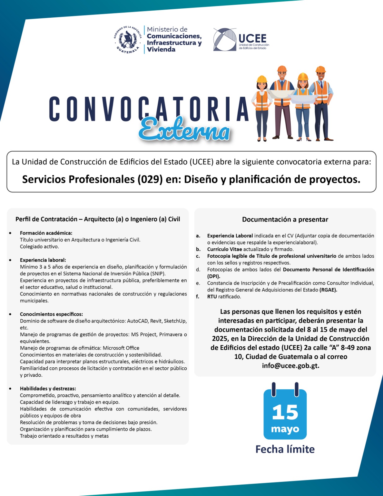 Convocatoria UCEE